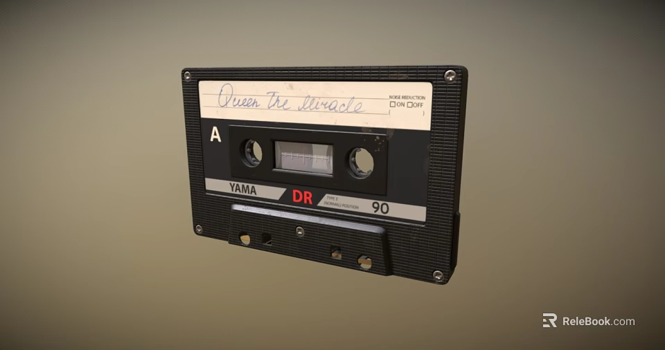 Yamaha DR 90 Audio Cassette Tape for Musical Instrument Recording and Playback 3d model 