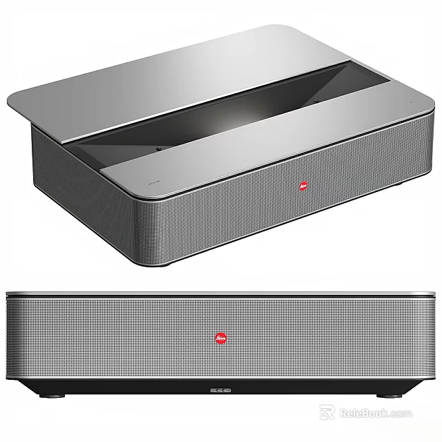 Modern Audio Devices With Sleek Design And Red Logo 3d model 