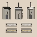 Road Infrastructure With Traffic Lights Directional Signs And Safety Indicators