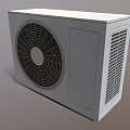 Modern Grey Air Conditioner Fan With Circular Grille And Side Vents Design