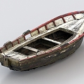 Abandoned fishing boat wreck Abandoned ship 3d model