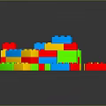 Colorful Plastic Building Blocks In Assorted Colors For Children Creative Play And Construction Toys