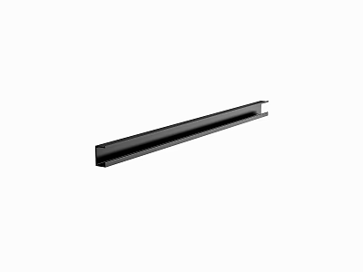 Black Modern Long Cabinet Handle With Sleek Design For Furniture 3d model