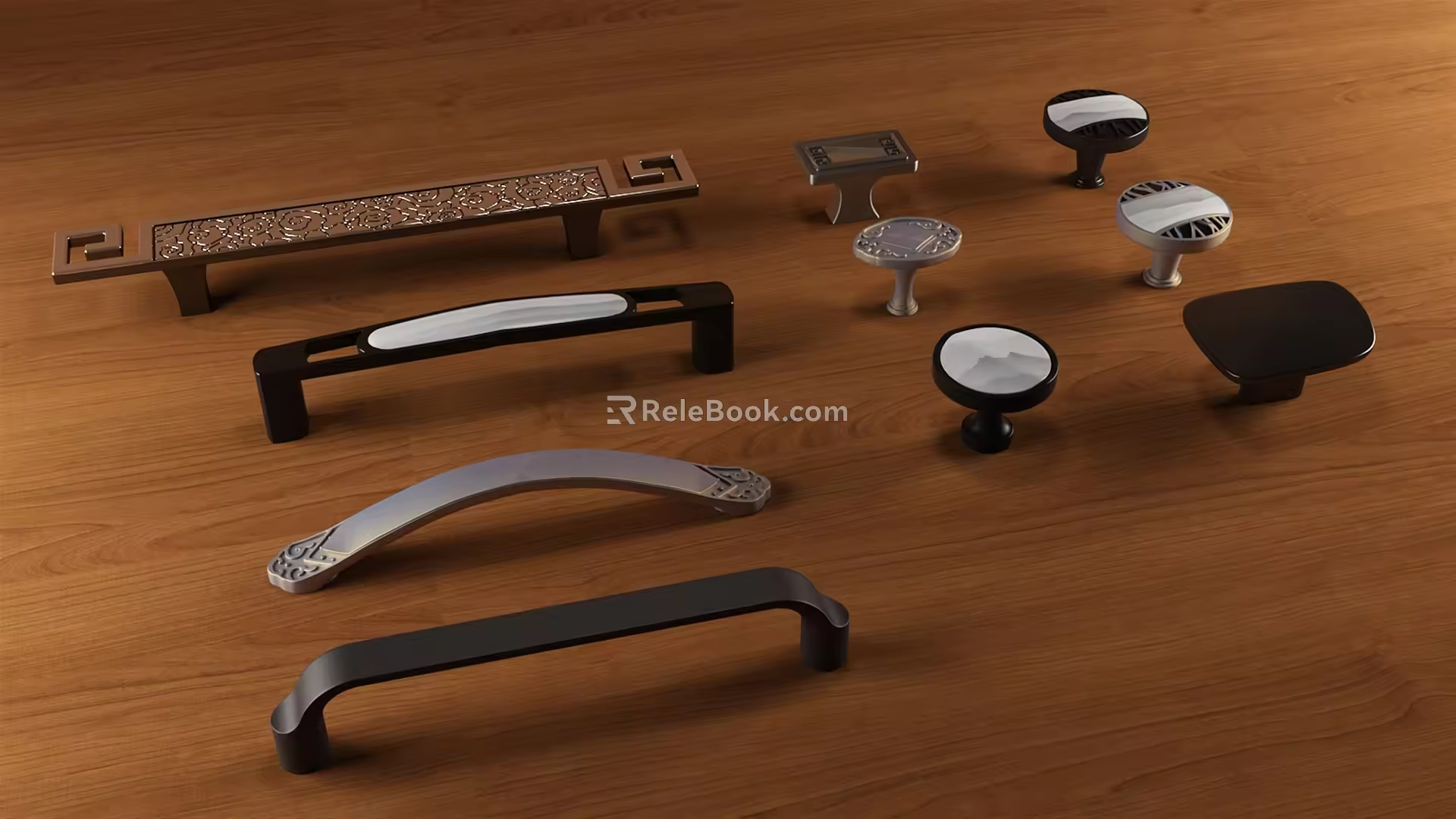 New Chinese handle 3d model