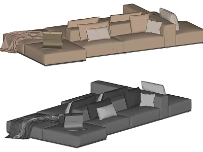 Modern Multiplayer Sofa Sofa Corner Sofa 3d model Modern Multiplayer Sofa Sofa Corner Sofa 3d model