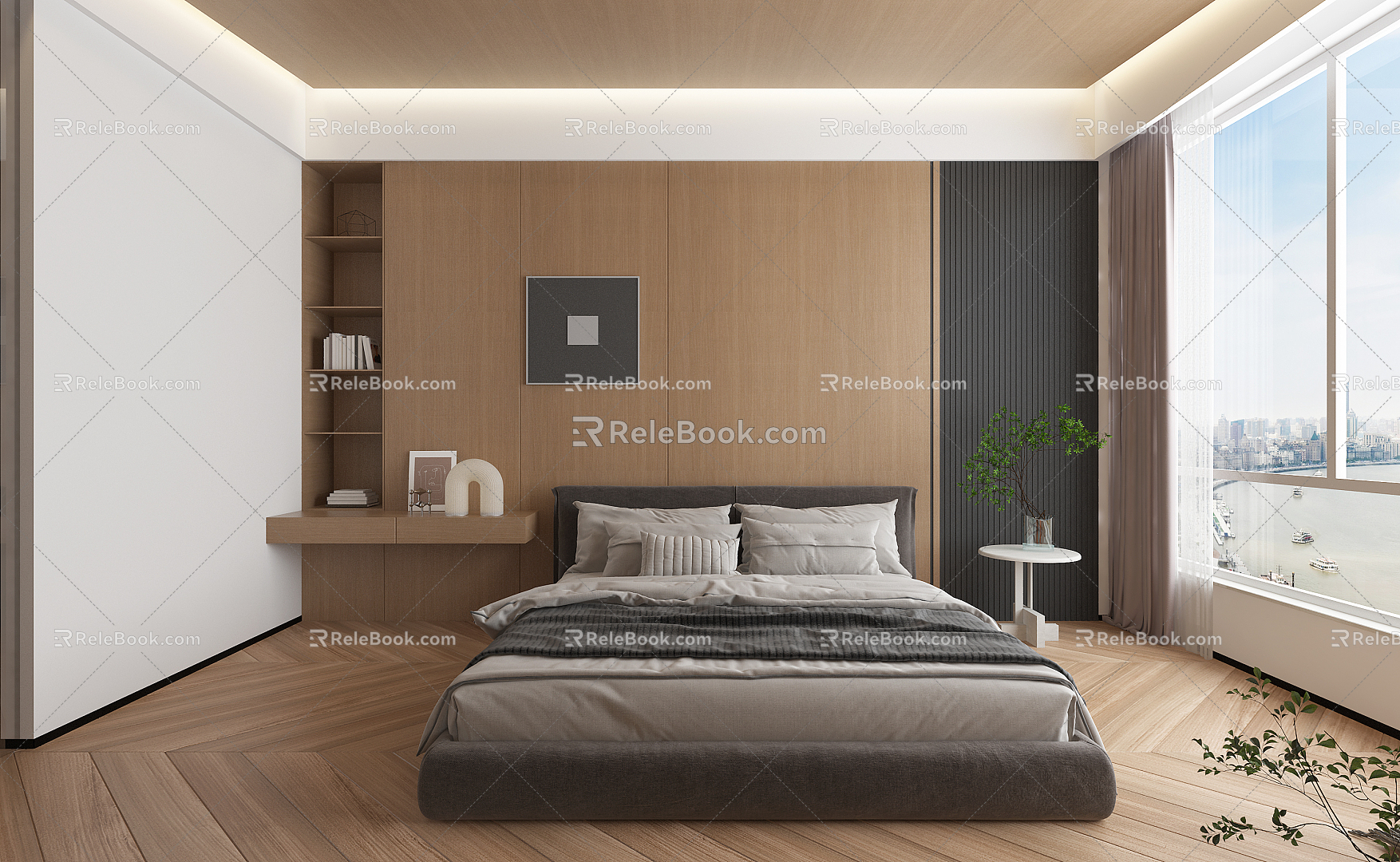 Master Bedroom Modern Bedroom 3d model