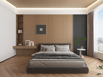 Master Bedroom Modern Bedroom 3d model