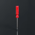 Red Screwdriver With Ergonomic Handle For Household Repair And Maintenance