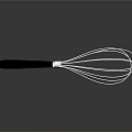 Computer Cooling Fan With Black Handle And White Metal Wires On Dark Background