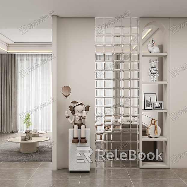 Entrance aisle partition model