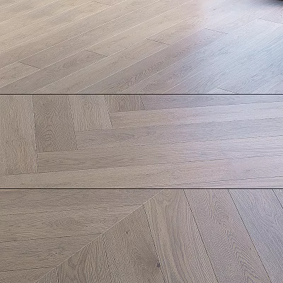 Light Colored Natural Oak Wooden Flooring With Modern Texture For Interior Spaces 3d model