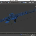 BT SPC9 submachine gun carbine automatic rifle machine gun machine gun assault rifle low face number low model simple model game film and television level 3d model
