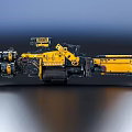 Advanced Yellow Tracked Weapon With Mechanical Arm And Heavy Duty Structure 3d model
