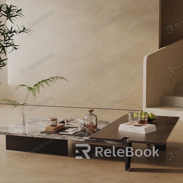 Modern coffee table model