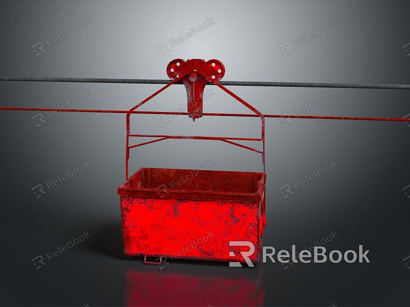 Industrial LOFT Cable Car Cable Car Tour Car Sightseeing Car model