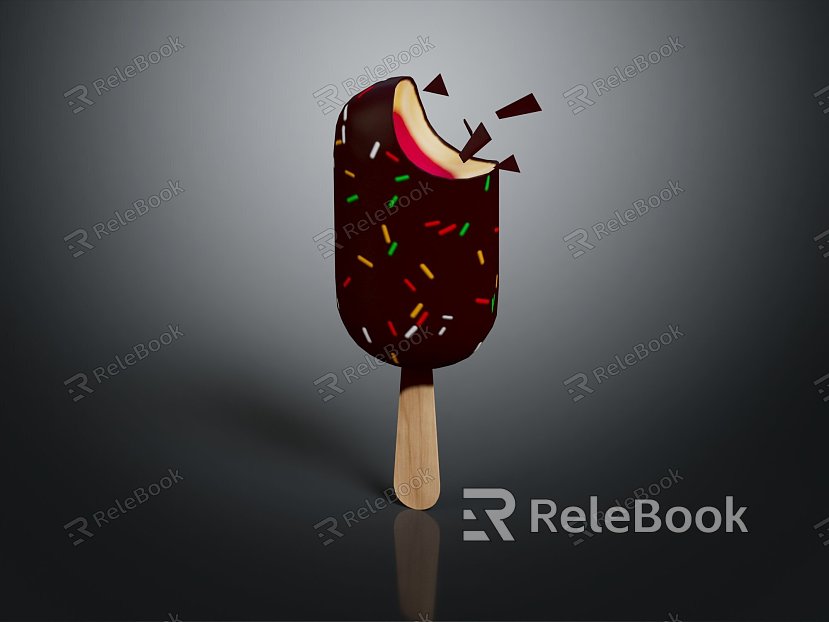 Modern Ice Cream Cold Drink Popsicle Popsicle model