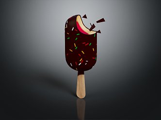 Modern Ice Cream Cold Drink Popsicle 3d model