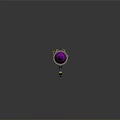 Futuristic Rocket Launcher Weapon Featuring Blue Body Yellow Accents And Purple Metallic Tip