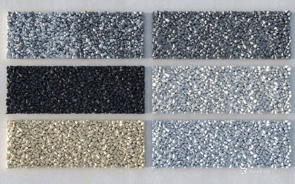 Natural Stone and Wood Texture Samples for Decorative Design Projects 3d model