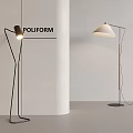 Italian Cream Floor Lamp Nordic Atmosphere Vertical Metal Floor Lamp Creative Art Floor Lamp Table Lamp 3d model