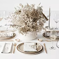 Modern Tableware Ornaments 3d model