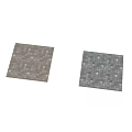 Two Tone Square Stone Tiles Patterned Flooring For Interior Exterior Spaces