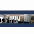 Clothing Store Interior Featuring Mannequins Display Racks Organized Shelves And Fashion Apparel