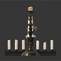 Vintage Candle Holder Set With Multiple Candles And Classic Design Styles