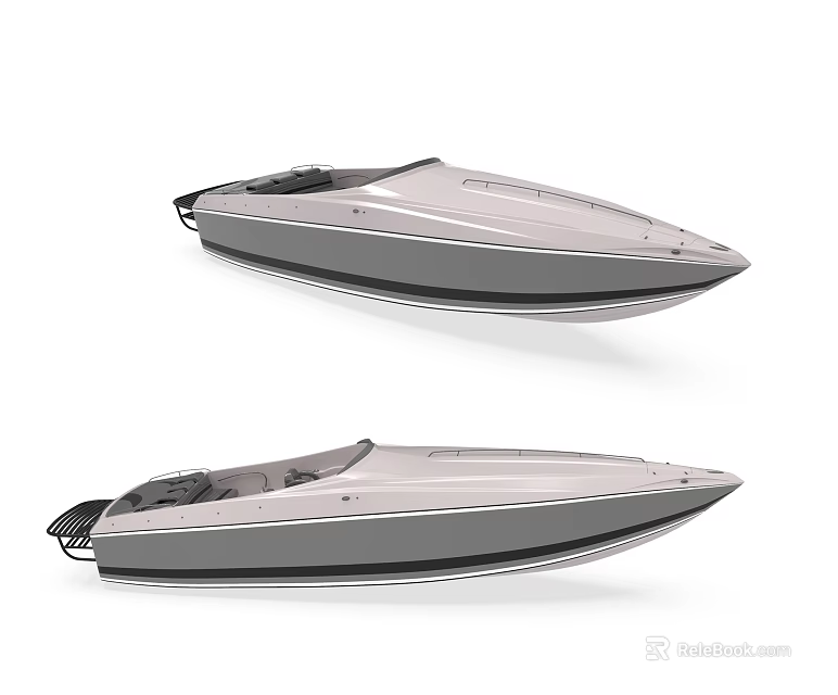 Modern Luxury Yacht With Sleek Exterior Design And Contemporary Aerodynamic Styling 3d model 