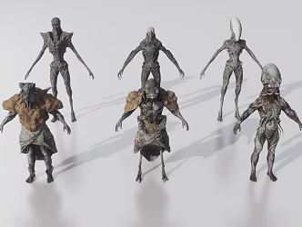 Zombie Characters 3d model