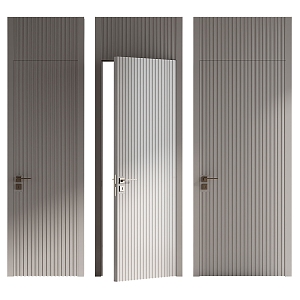 Top Door Entry Door Indoor Door Security Door Single Door Set 3d model