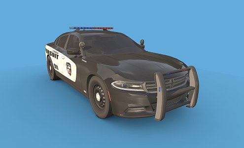 Dodge Charger 2015 Police Car 3d model