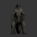 Legendary Giant Reptilian Beast Godzilla Inspired Monster With Spiked Dorsal Fins And Rough Scaly Skin