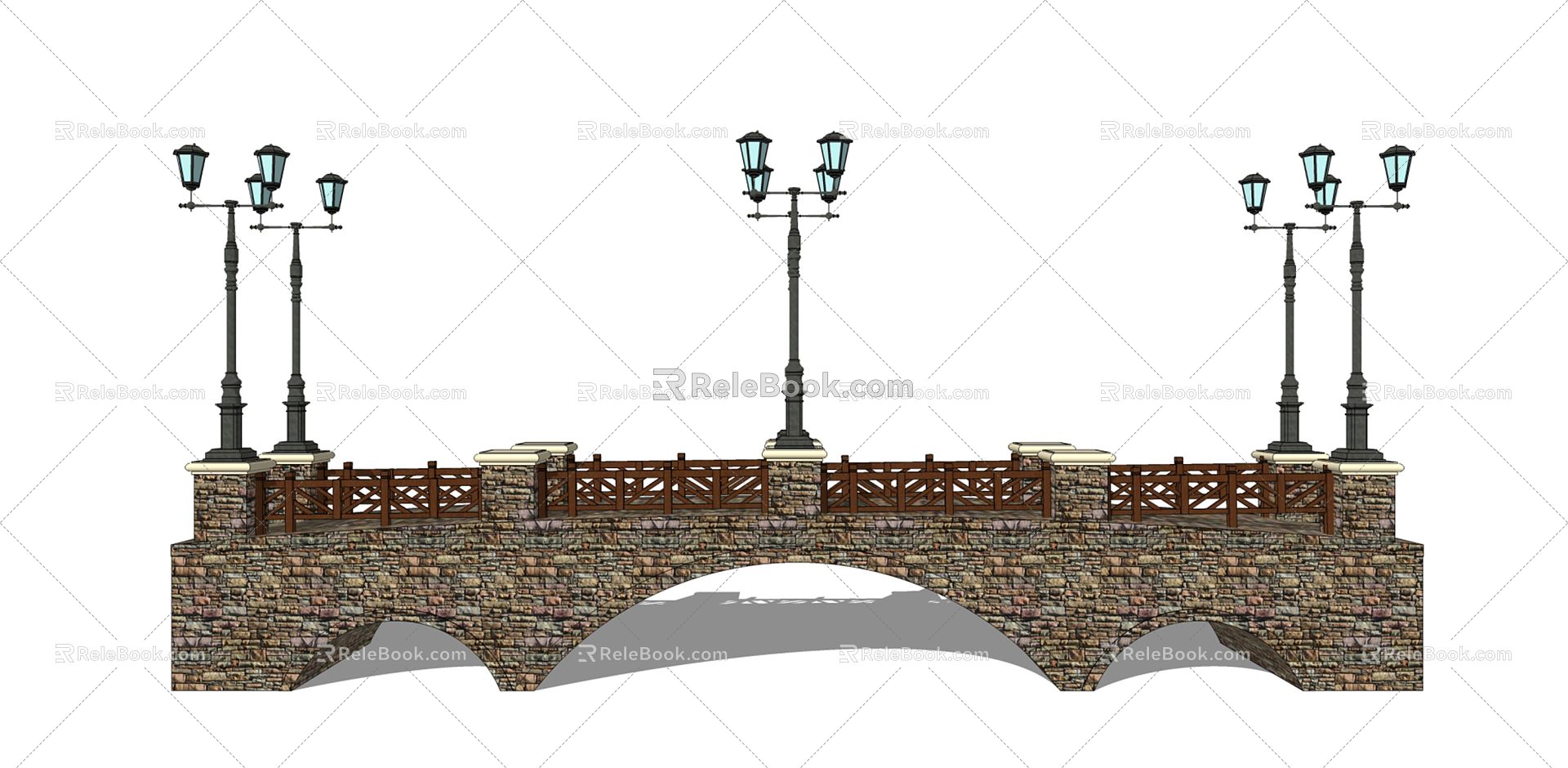 Spanish Landscape Bridge model