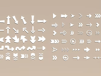 Arrow icon 3d model
