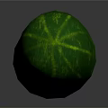 Fresh Green Cucumber Vegetable with Smooth Skin and Striped Pattern on Gray Background