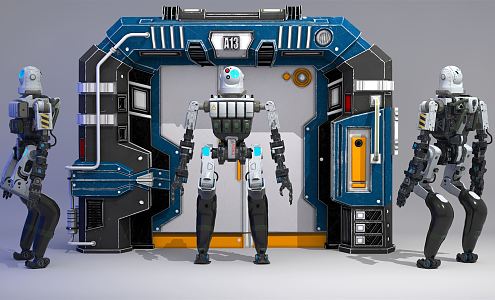 Industrial LOFT robot 3d model