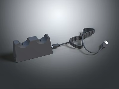Phone Charging Dock With USB Cable For Efficient Mobile Device Charging 3d model
