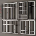 Modern Casement Windows With Grid Patterns And Various Glass Panel Designs