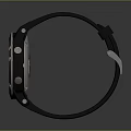Smartwatch As Daily Living Essential With Black Strap Metal Bezel And Black Dial