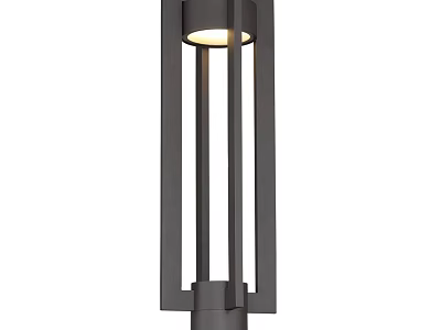 Modern Floor Lamp With Sleek Metal Frame And Illuminated Glass Shade For Living Room 3d model