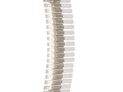 Modern Wall Lamp With Vertical Striped Metal Structure For Interior Lighting 3d model