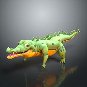 Crocodile Alligator Nile Crocodile carnivore reptile cold-blooded animal reptile 3d model