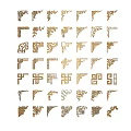 Various Intricate Carved Decorative Patterns For Furniture And Architectural Accents
