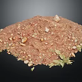 Organic Brown Spice Powder With Small Granules And Green Leaf Fragments