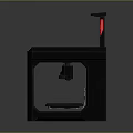Modern printer three-axis printer CNC printer machining center CNC system 3d model
