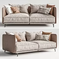 Modern double sofa 3d model