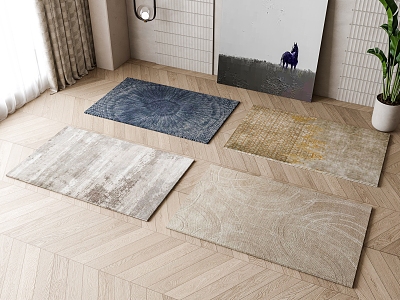 Modern carpet combination 3d model