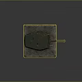 Green Military Tank Model With Turret And Cannon On Rustic Stone Base