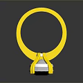 Practical Yellow And White Household Holder With Hanging Loop For Daily Use